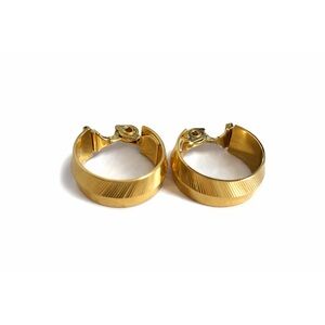 Earrings Vintage Gold Clip On
